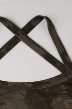 Camouflage Cross Back Tank Top image 5