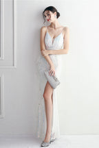 Intricate Beadwork Figure Hugging Gown Formal Dress image 11