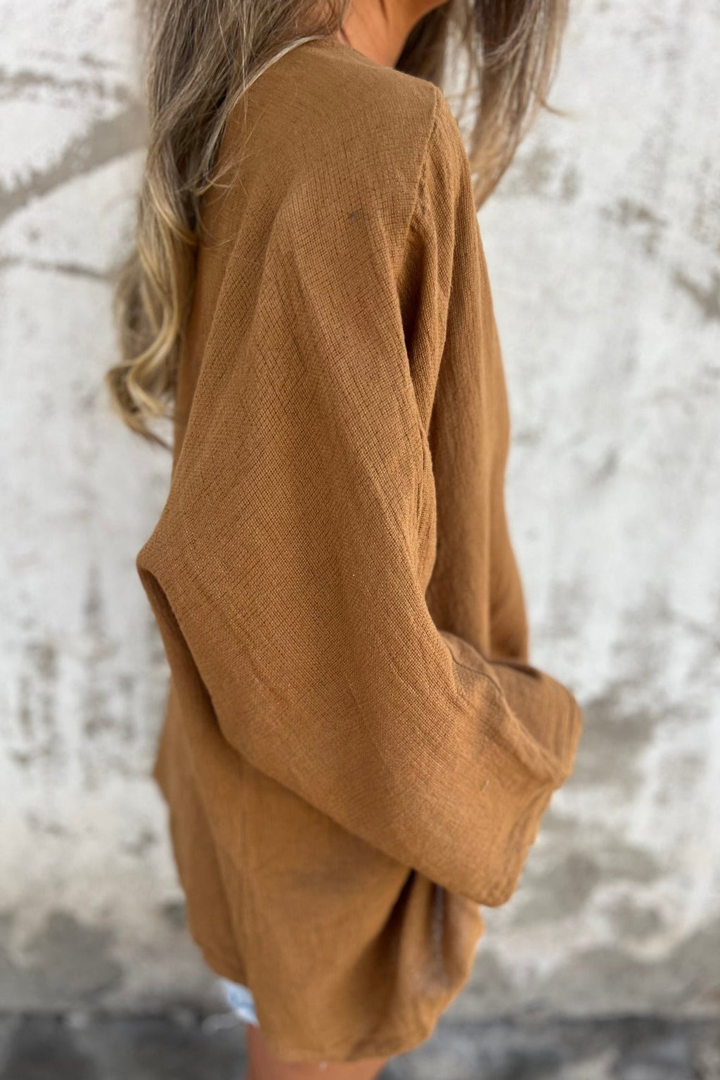 Loose Fit V Neck Long Sleeve Cardigan image 19