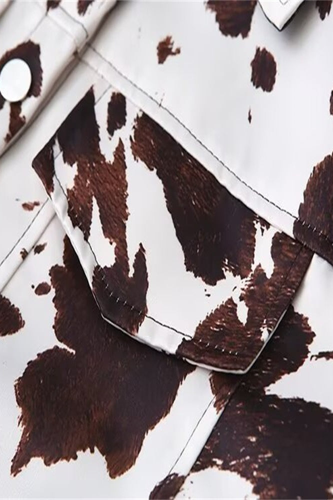 Vintage Print Long Sleeve Shirt Coat image 4