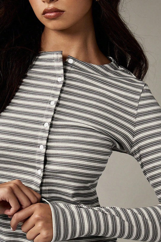 Stripe Button Cord Easy Two Piece Set image 18