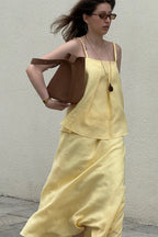 Sleeveless Casual Cami Mermaid Skirt Set image 3
