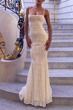 Cami Backless Tie Sexy Slim Maxi Dress image 1