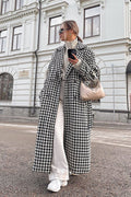 Long Houndstooth Trench High End Overcoat image 1