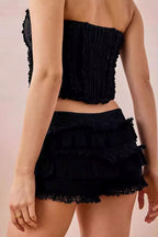 Layered Ruffle Lace Shorts image 5