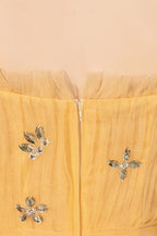 Yellow Spaghetti Strap Mini Formal Dress image 9