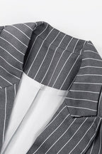 Fashion Striped Suit Blazer Two Piece Set image 5