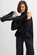 Unique Design Off Shoulder Long Sleeve Blouse image 11