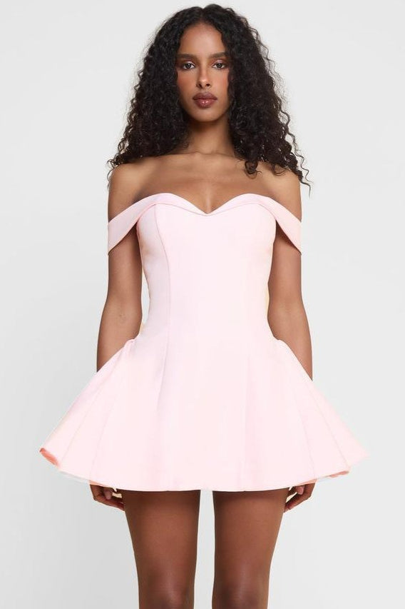 Contrast Bustier Ruffle Cocktail Dress image 7