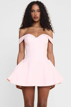 Contrast Bustier Ruffle Cocktail Dress image 7