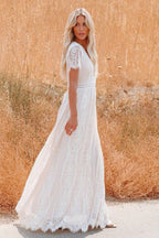 Sheer V Neck Bodycon Maxi Dress image 3