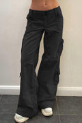 Vintage Street-Style Low-Waisted Cargo Pant image 1