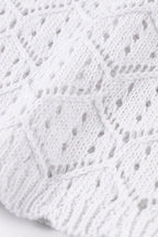 Solid Hollow Out Knit Two Piece Set image 5