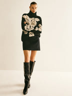 Wool-Blend Turtleneck Jacquard Sweater image 6