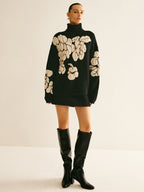 Wool-Blend Turtleneck Jacquard Sweater image 4