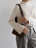 Minimalist Plain Ribbed Sweater image 3