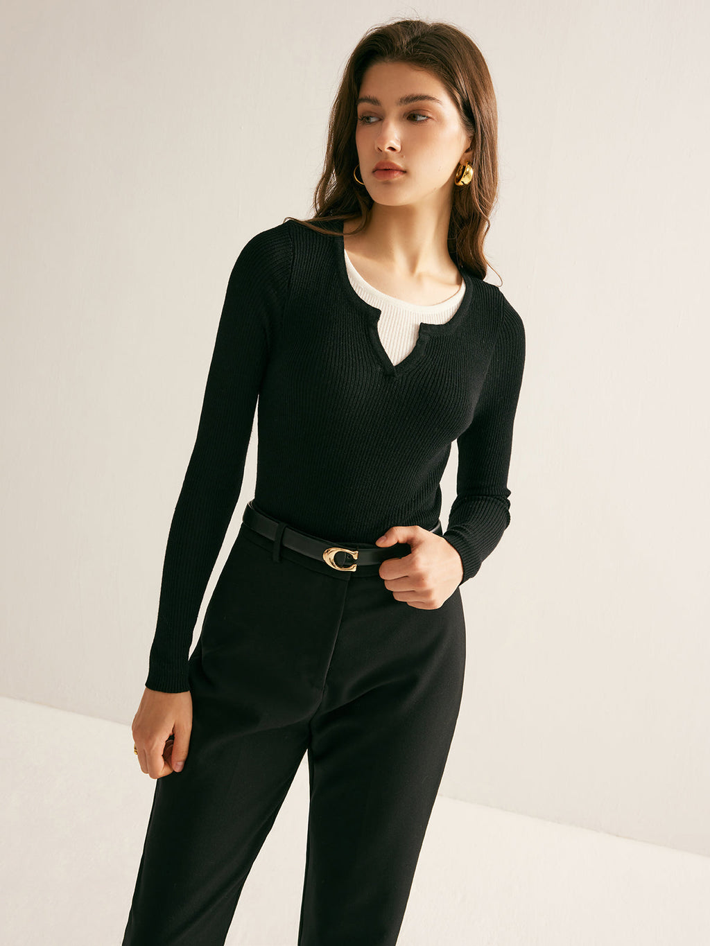 2 in 1 Slim Knit Top image 3
