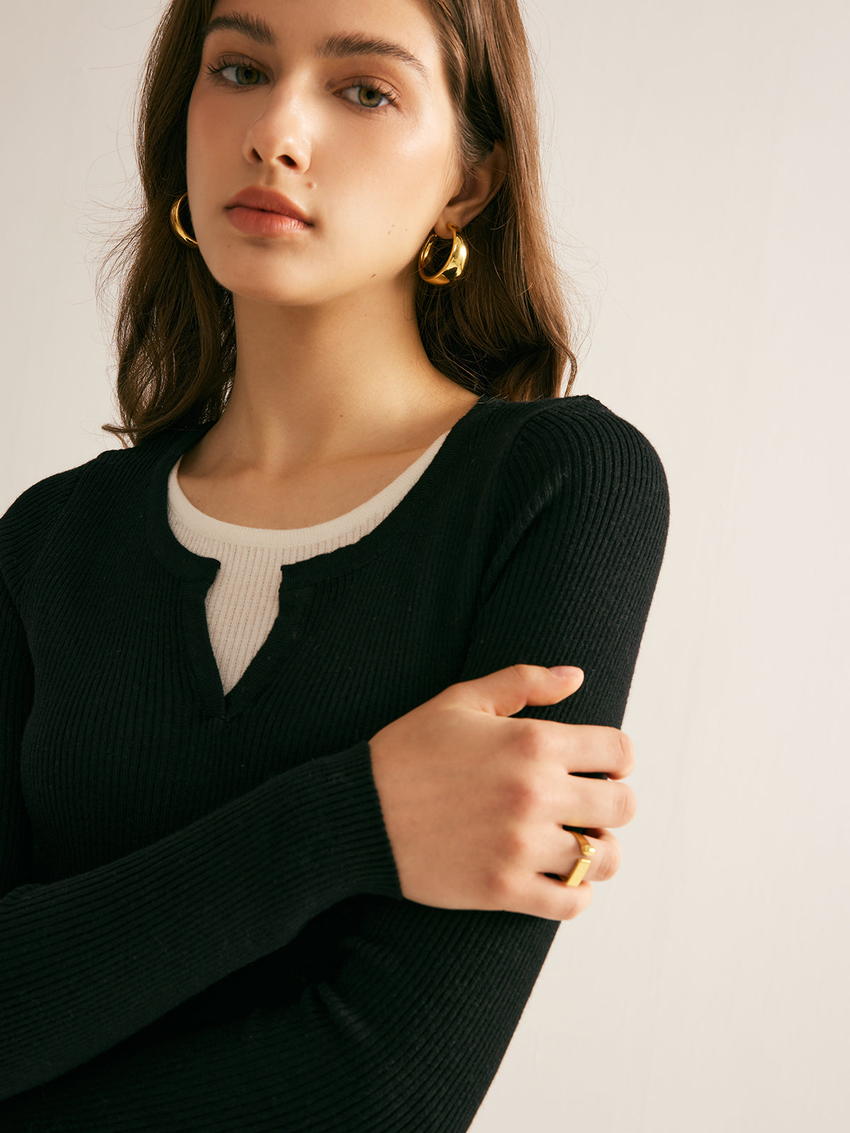 2 in 1 Slim Knit Top image 2