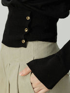 Asymmetrical Cold Shoulder Sweater Co-ords image 5