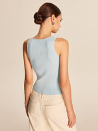 Ribbed Button-Front Vest image 7