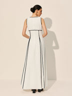 Contrast Trim Dress With Pockets image 6