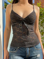 Black Lace Gothic Crop Top image 4