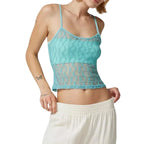 Sheer Mesh Square Neck Crop Top image 8