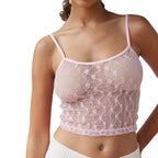 Sheer Mesh Square Neck Crop Top image 7