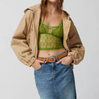 Sheer Mesh Square Neck Crop Top image 5