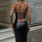 Solid Bandage Party Dress image 5