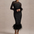 Sequin Mesh Backless Casual Party Dress image 5