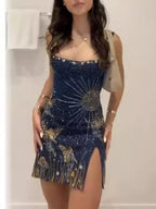 Sexy Print Sequin Party Dress image 2