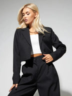 Spring Slim Wide Leg Pants Office Two Piece Set image 8