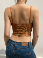 Lace Frill Corset Crop Top image 5