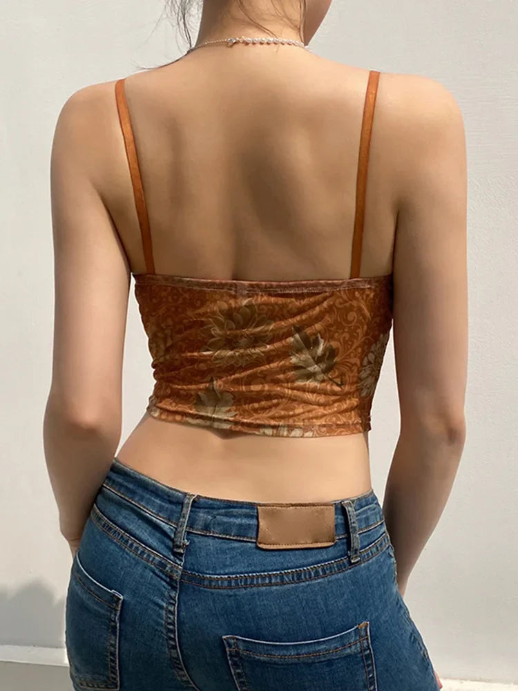 Lace Frill Corset Crop Top image 5