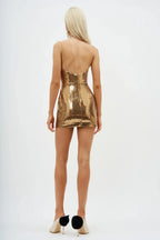 Sequin Wrap Hip Evening Party Dress image 5