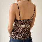 Leopand Lace Backless Crop Top image 6