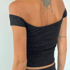 Floral Lace Wrap Milkmaid Crop Top image 6