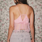 Flower Dots Patchwork Crop Top image 3