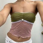 Floral See-Through Tube Crop Top image 10