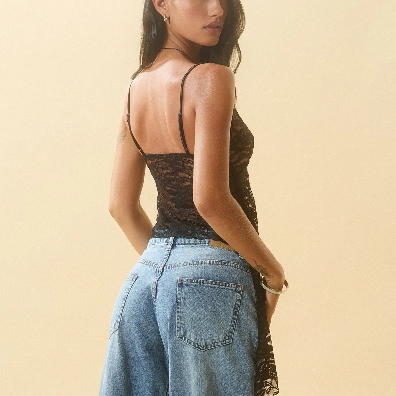 Sheer Floral Lace Crop Top image 4