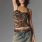 Ruched Spaghetti Strap Crop Top image 5