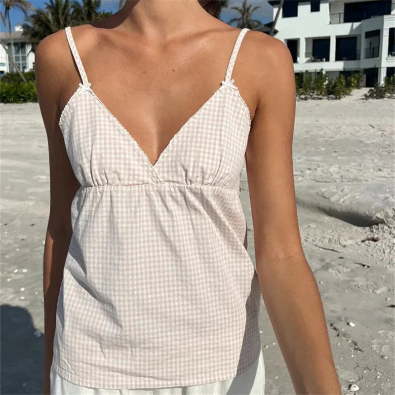 Peplum Spaghetti Strap Crop Top image 1