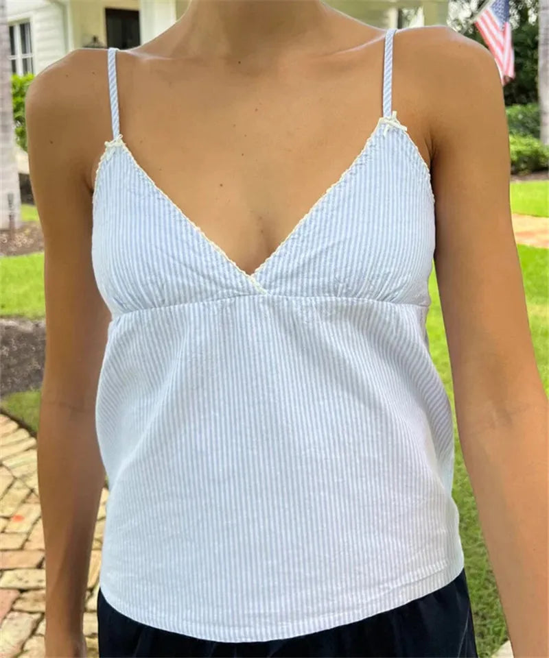 Peplum Spaghetti Strap Crop Top image 7