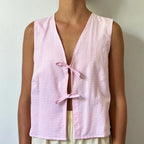 Tie-Front Lace Camis Crop Top image 3