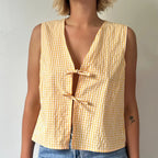 Tie-Front Lace Camis Crop Top image 2