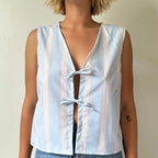 Tie-Front Lace Camis Crop Top image 1