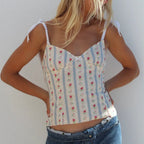 Floral Lace Ruffle Crop Top image 4