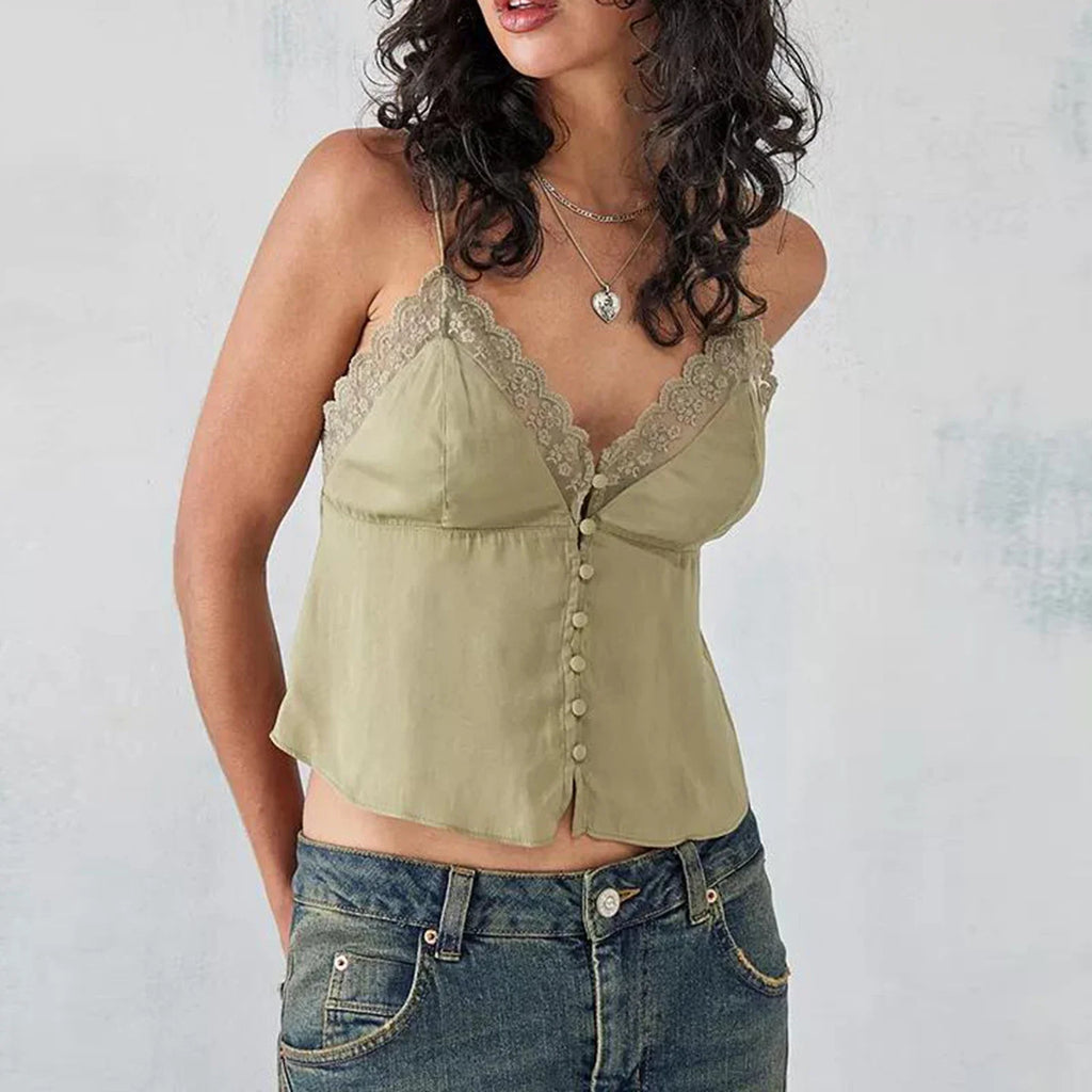 Ruched V-Neck Solid Crop Top image 3
