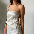 Strapless Bandage Bustier Crop Top image 1